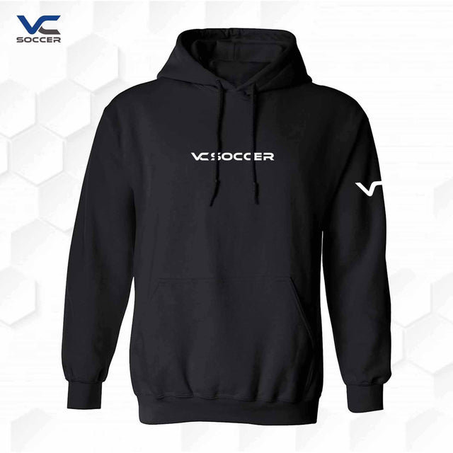 Chandail à capuche molletonné VC Soccer Noir