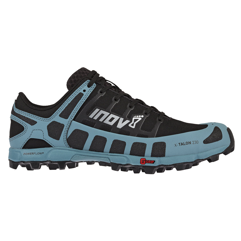 Inov-8 X-Talon 230 chaussure de course a pied trail pour femme noir bleu gris