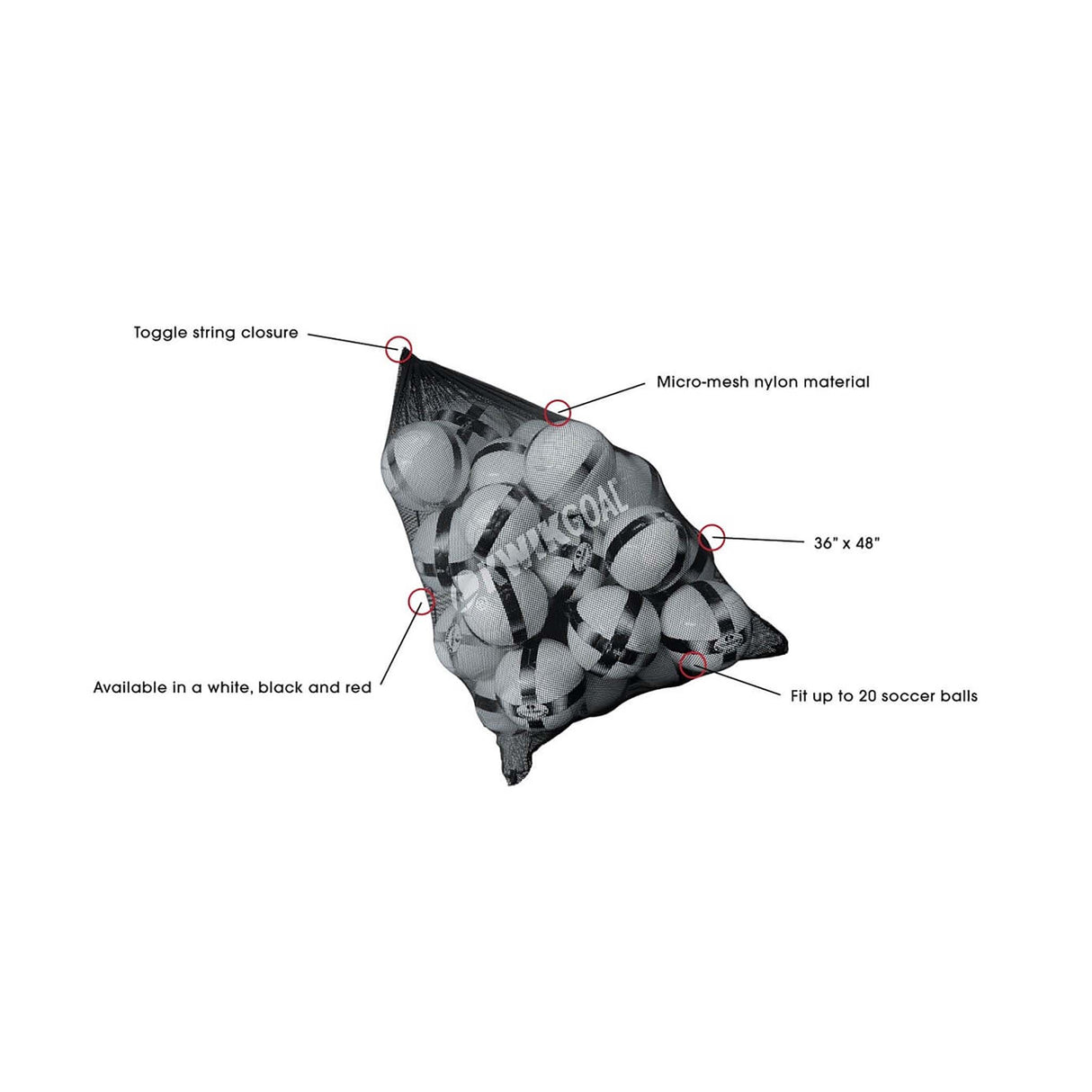 Kwik Goal Jumbo sac pour ballon de soccer details