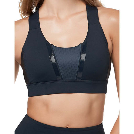 Lilybod Aria Blue Graphite soutien-gorge sport close up