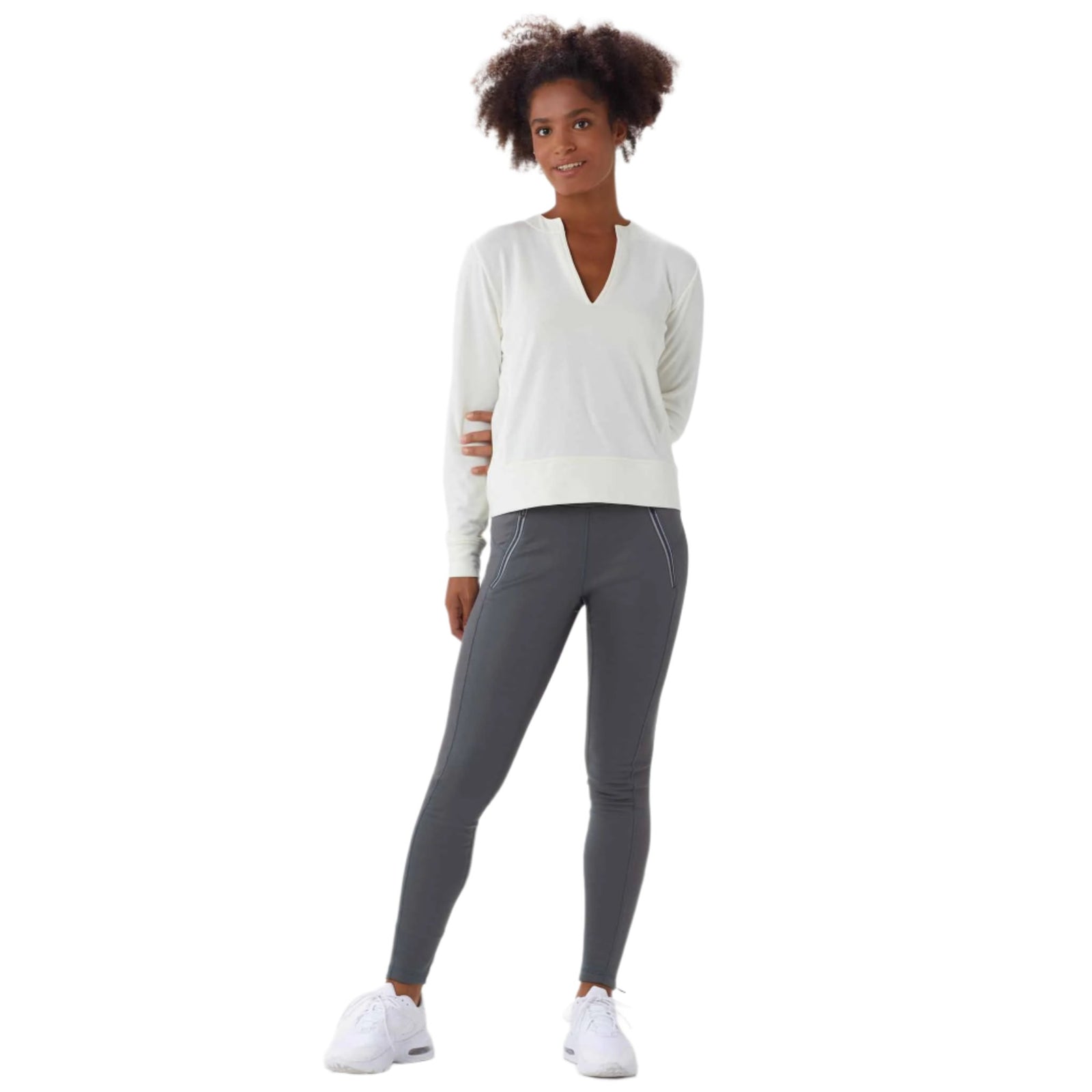 Lolë Lolë sweatshirt Dionne chandail col en V pour femme