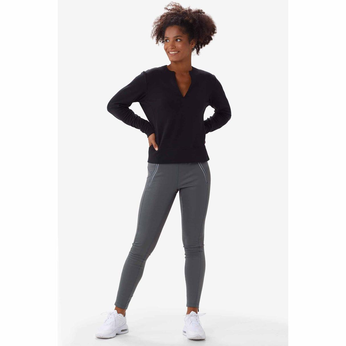 Lolë Lolë sweatshirt Dionne chandail col en V pour femme