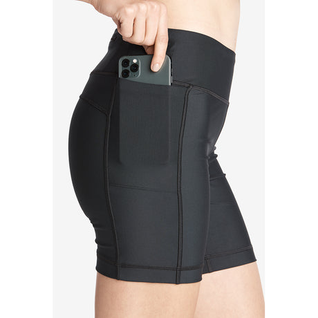 Lole Burst shorts black side pocket