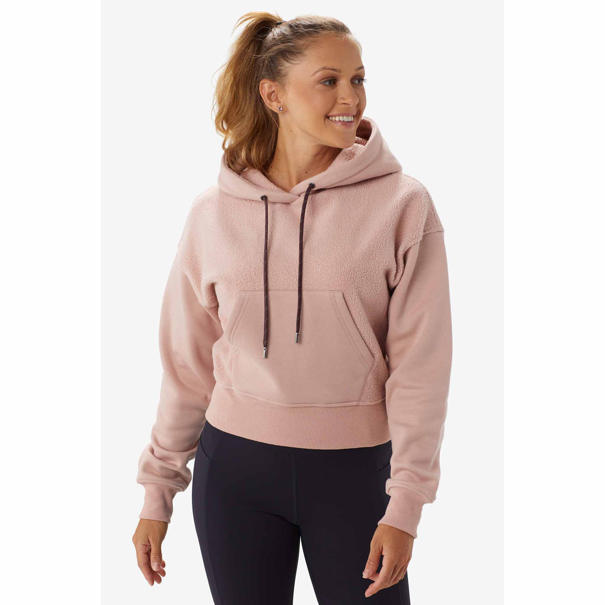 Lolë sweatshirt à capuche Constance Hoodie pour femme - Shadow Heather - modèle