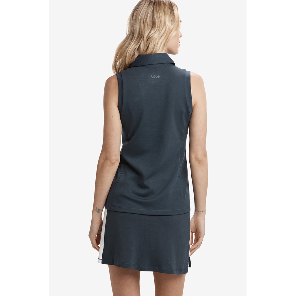 Lole camisole Cross Court pour femme Blue Anchor vue dos