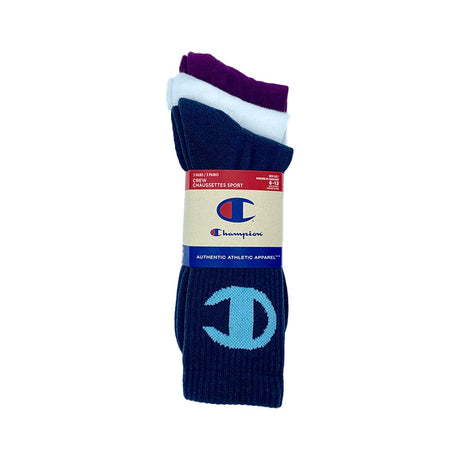 Bas Champion Life Multi Logo sport pour homme bleu blanc orchide