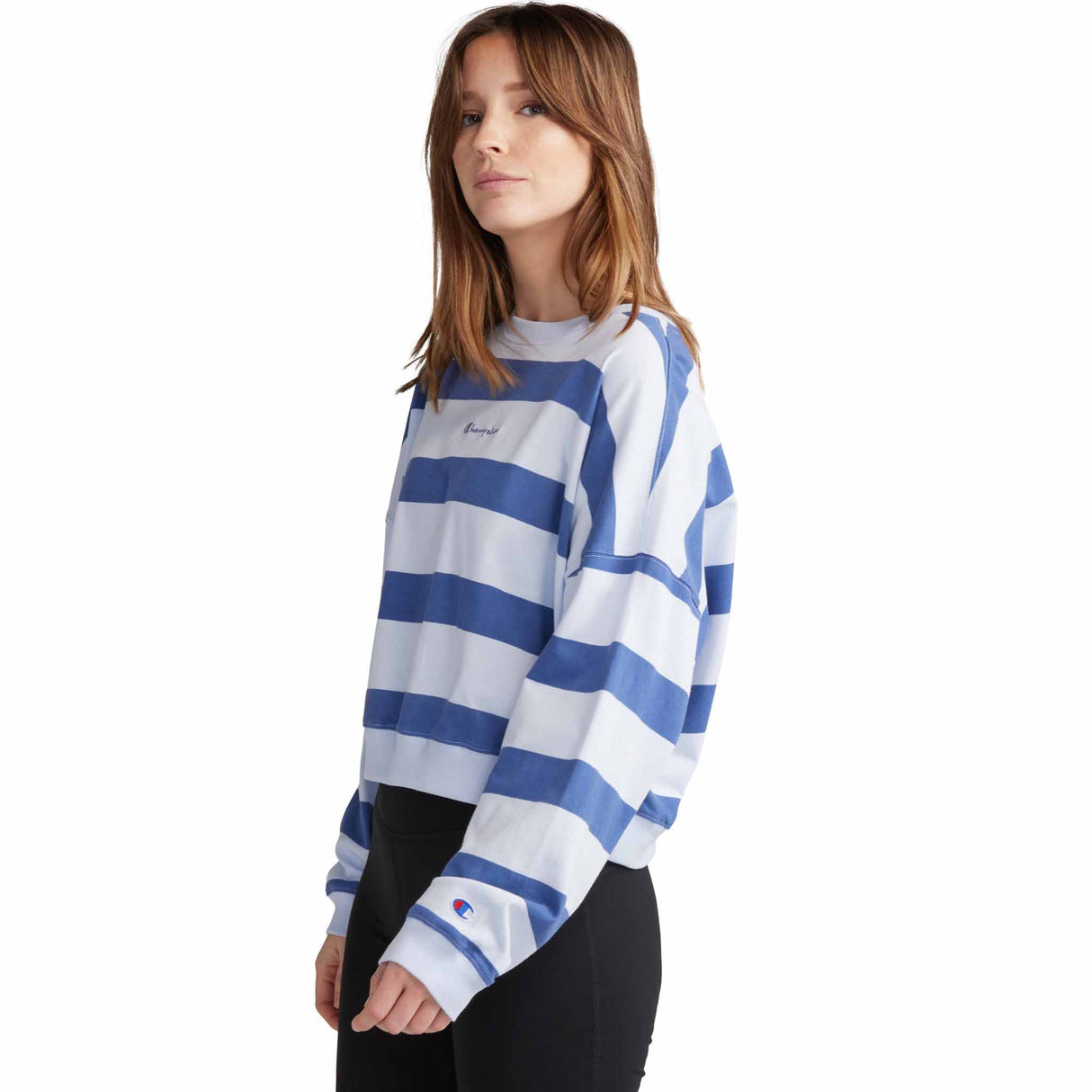 Champion Middleweight Oversized Crew Print Sweater for Women