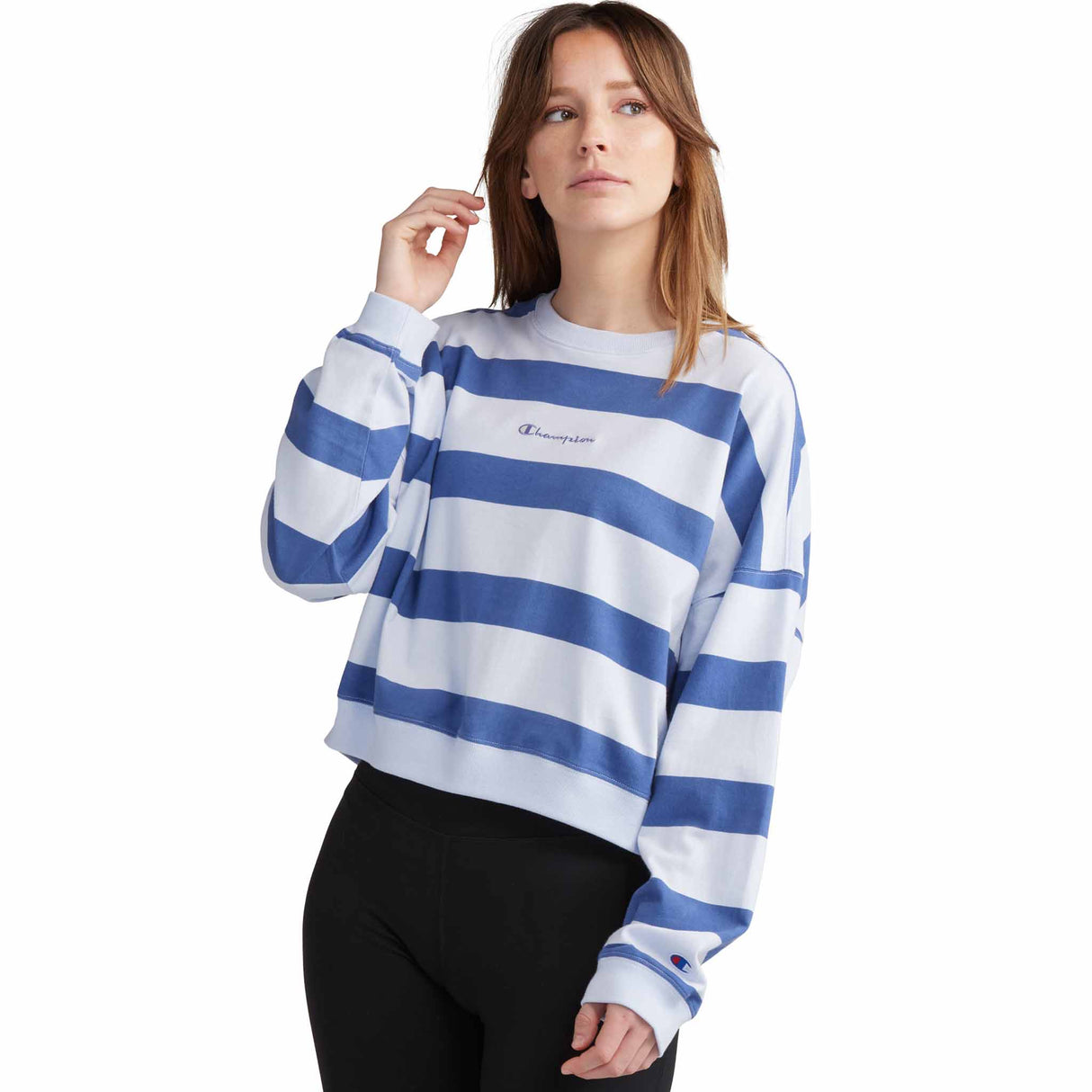 Champion Middleweight Oversized Crew Print Sweater for Women