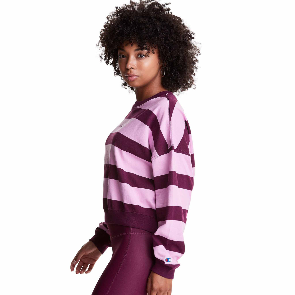 Champion Middleweight Oversized Crew Print Sweater for Women