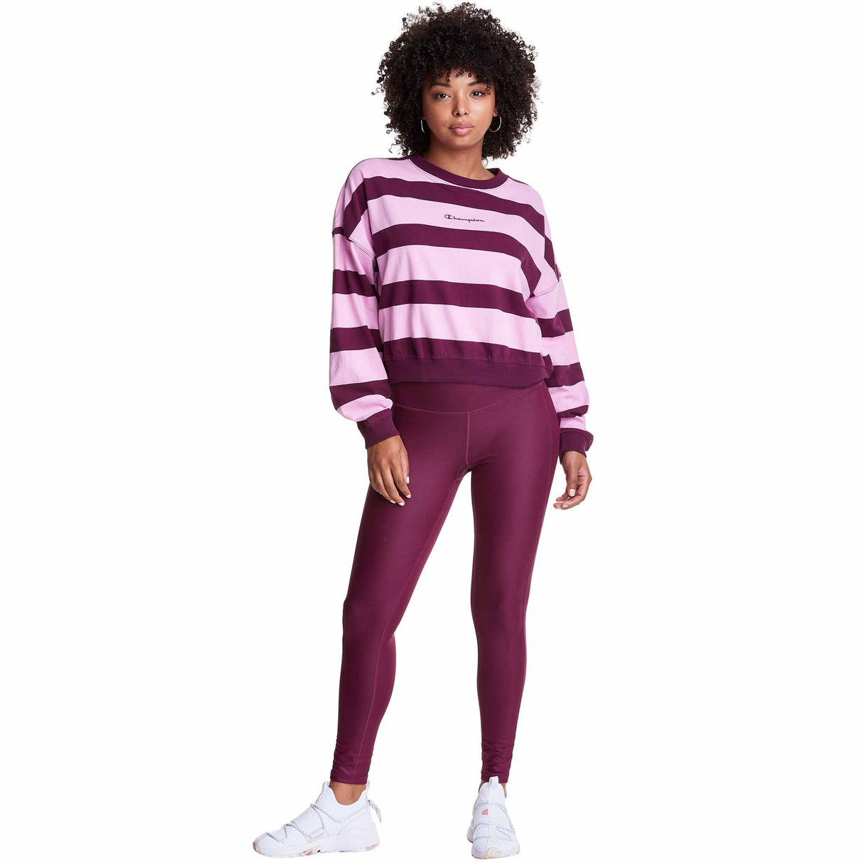 Champion Middleweight Oversized Crew Print Sweater for Women