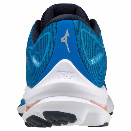 Mizuno Wave Rider 25 chaussures de course à pied pour femme - Imperial Blue/Vivid Blue talon
