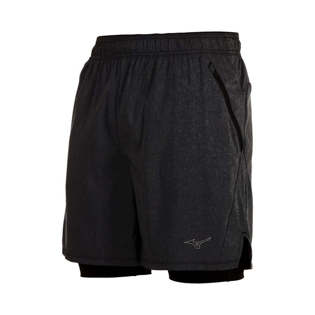 Mizuno Mizuno Alpha Eco 7 pouces 2-en-1 short de course à pied homme
