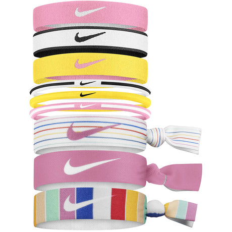 Nike YA Mixed Ponytails attaches pour cheveux  PRINTED MAGIC FLAMINGO/BLACK/SPEED YELLOW