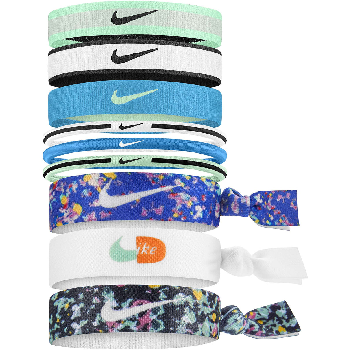 Nike YA Mixed Ponytails attaches pour cheveuxPRINTED EMERALD RISE/BLACK/LASER BLUE