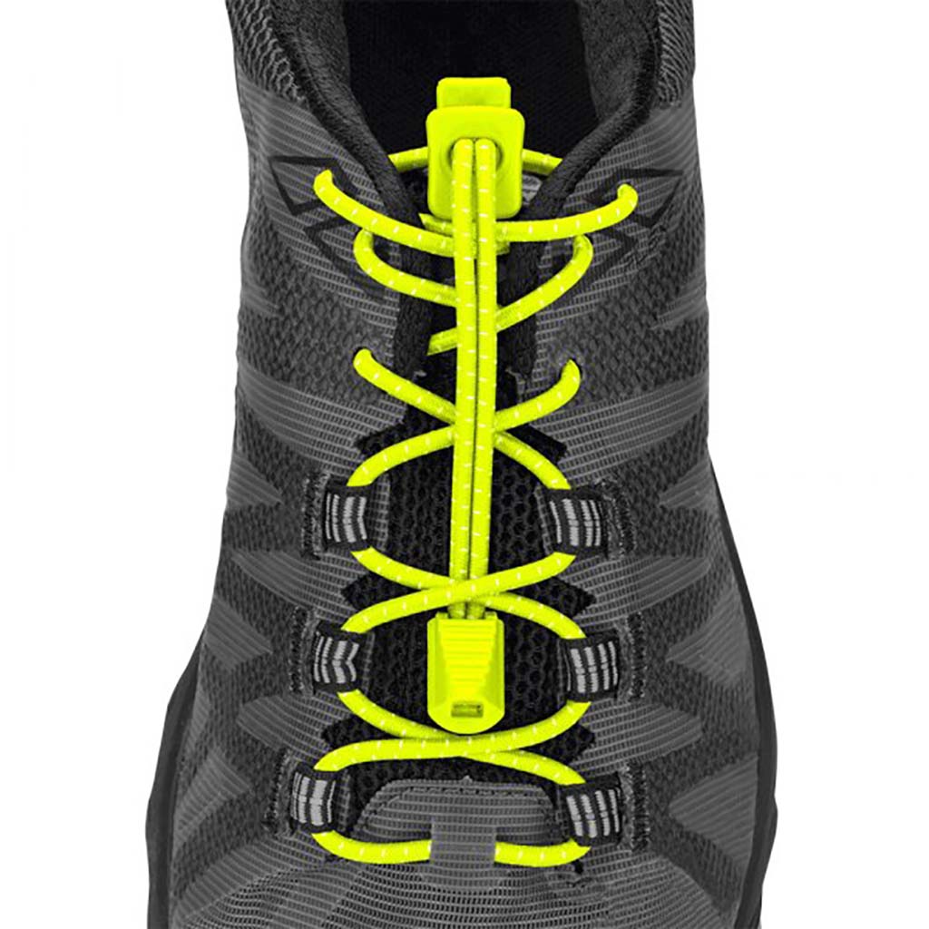 Nathan Run Laces lacets verrouillants jaune