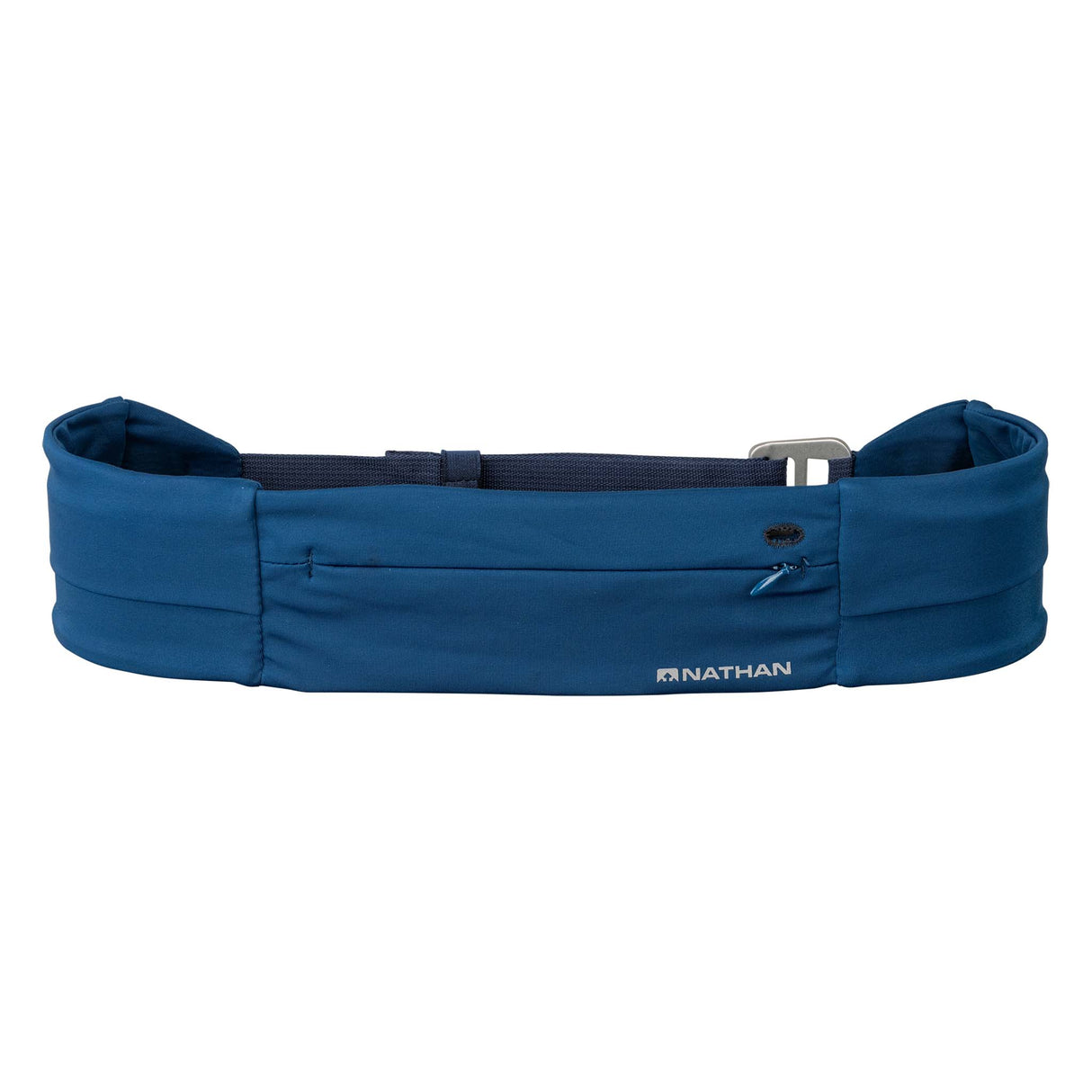Sac de taille de course à pied ajustable Nathan Adjustable Fit Zipster Style bleu