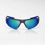 Nike Skylon Ace 22 lunettes de soleil sport gris foncé mat bleu miroir face