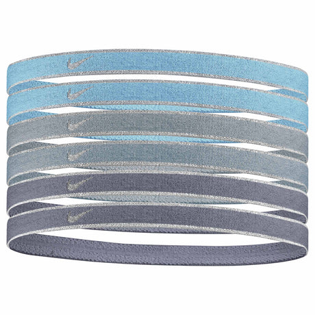 Nike Swoosh bandeaux sport pour cheveux paquet de 6 - Baltic Blue / Noise Aqua