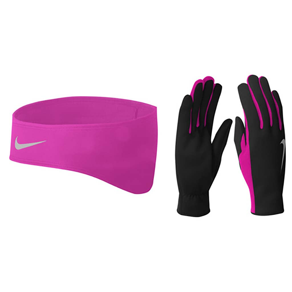 Nike women's running thermal headband and glove set