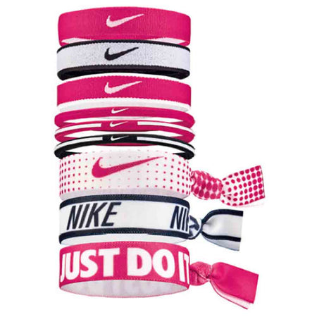 Nike Mixed Ponytail holder 9pk élastiques et attache-cheveux sport rose