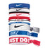 Nike Mixed Ponytail holder 9pk élastiques et attache-cheveux sport bleu