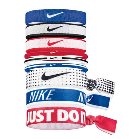 Nike Mixed Ponytail holder 9pk élastiques et attache-cheveux sport bleu