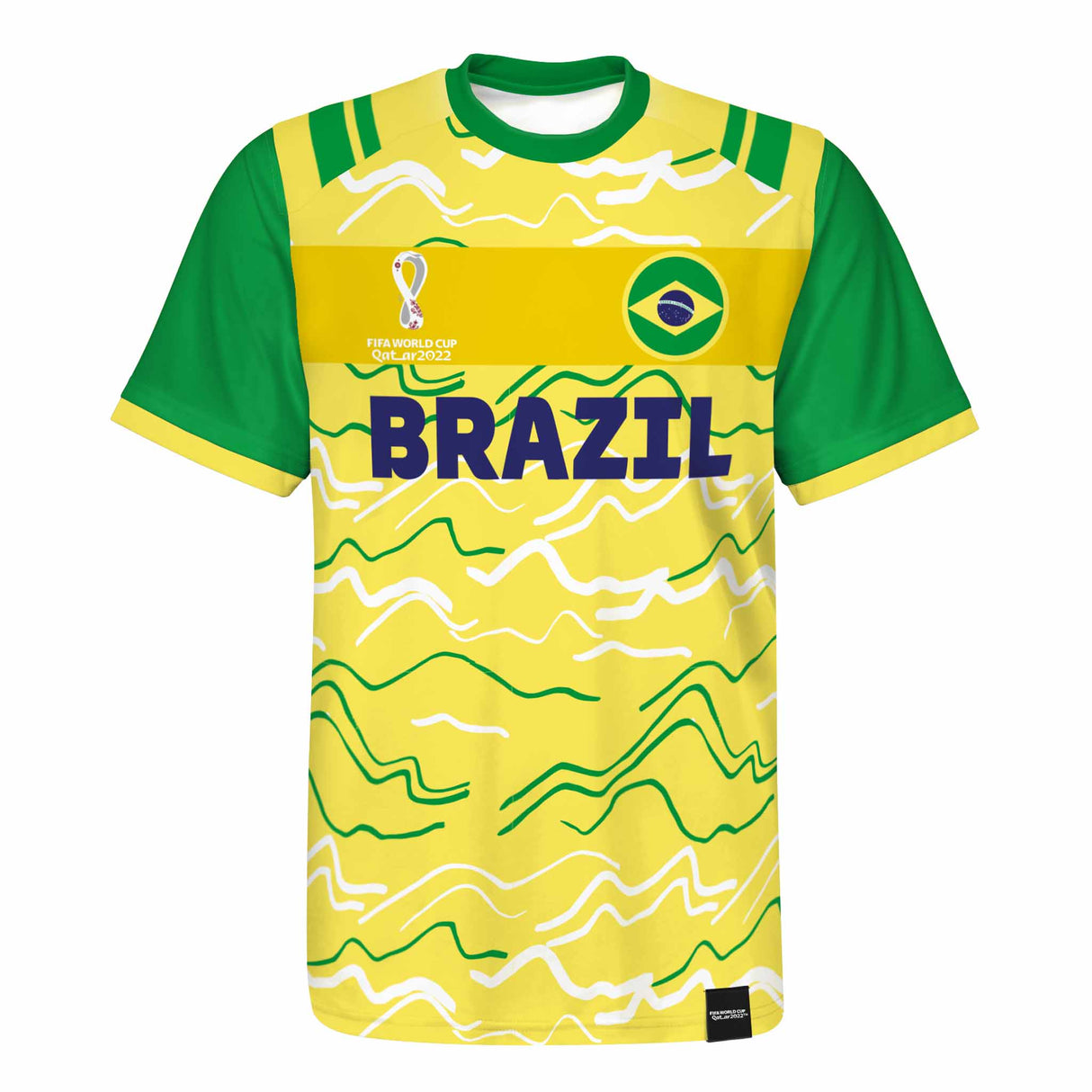 Outerstuff Maillot de soccer Classic 1 Jersey Brésil Coupe du Monde 2022