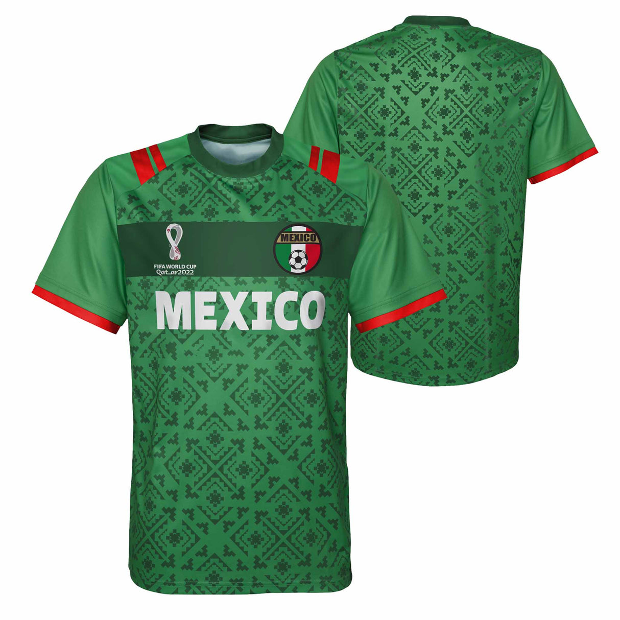 Outerstuff Maillot de soccer Classic 1 Jersey Mexique Coupe du Monde 2022