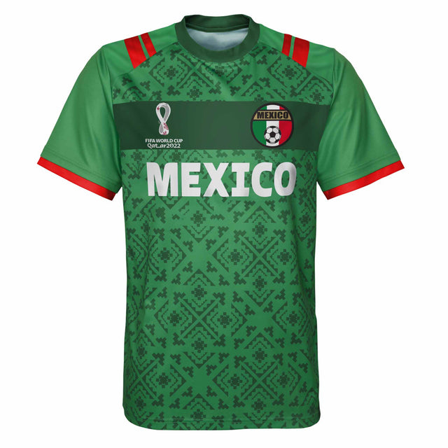 Outerstuff Maillot de soccer Classic 1 Jersey Mexique Coupe du Monde 2022