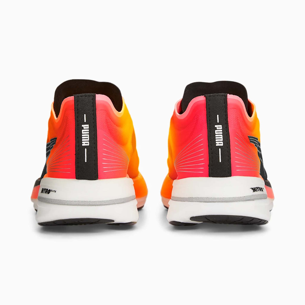 Puma Deviate Nitro Elite Fireglow chaussure de course à pied femme talon paire