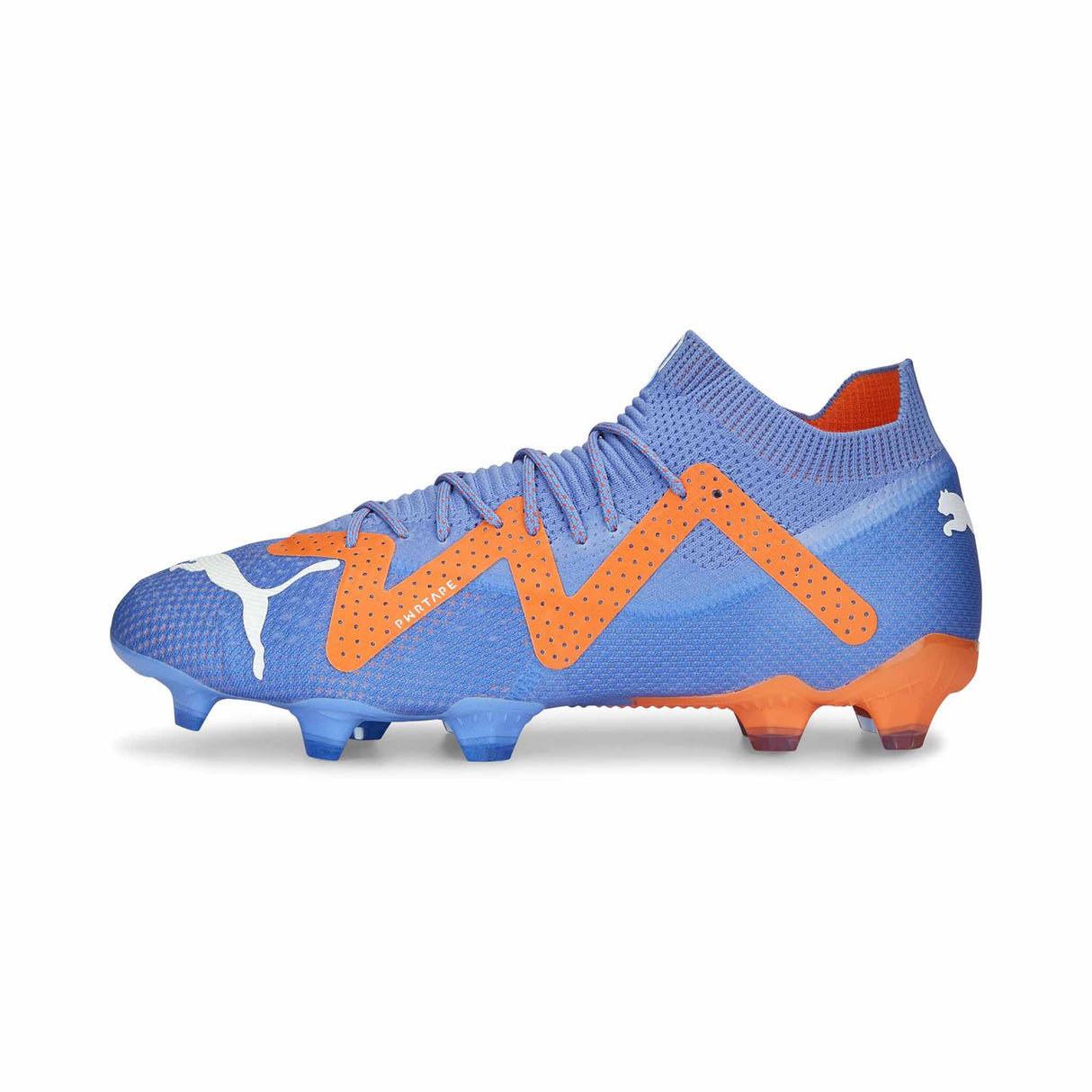 Puma Future Ultimate FG/AG chaussures de soccer a crampons - Blue Glimmer / Puma White / Ultra Orange