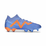 Puma Future Ultimate FG/AG chaussures de soccer a crampons - Blue Glimmer / Puma White / Ultra Orange
