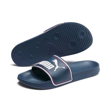 Puma Leadcat FTR Sandales slides unisexe - Dark Denim / Puma White / High Risk Red