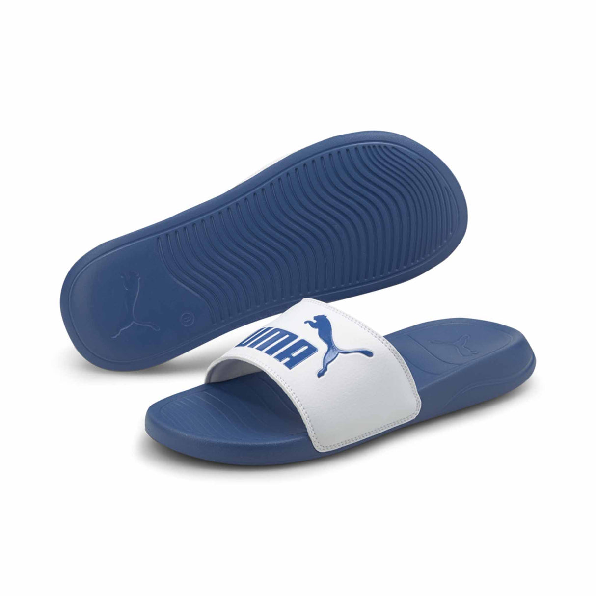 Puma Popcat 20 sandales slides unisexe Bleu/Blanc paire