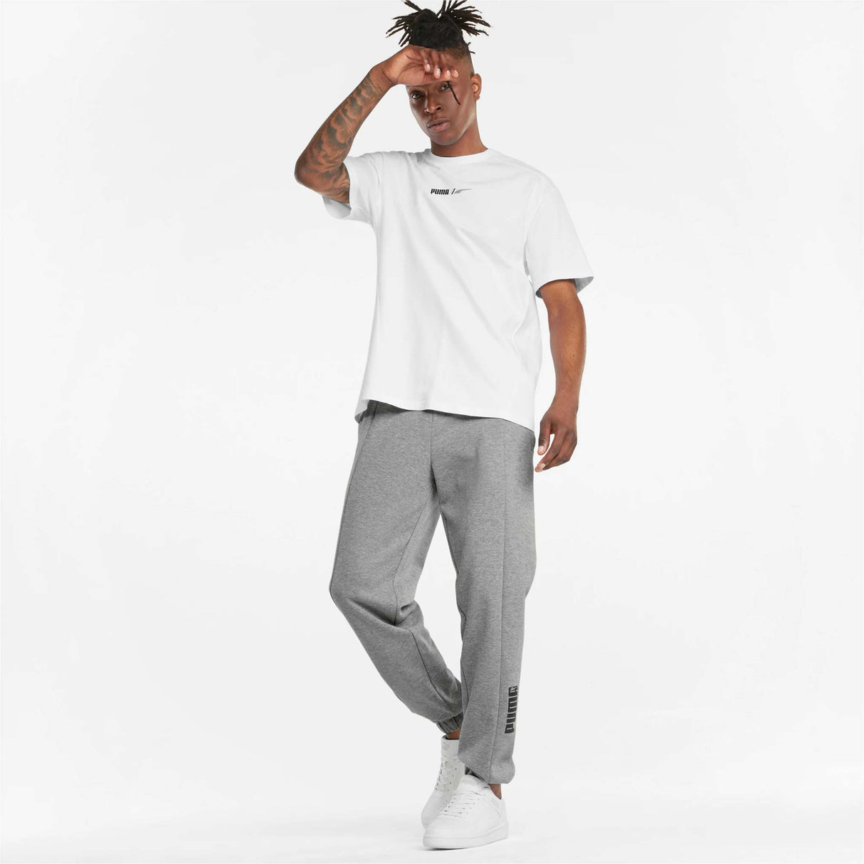 Pantalon molletonné pour homme Puma RAD/CAL gris live