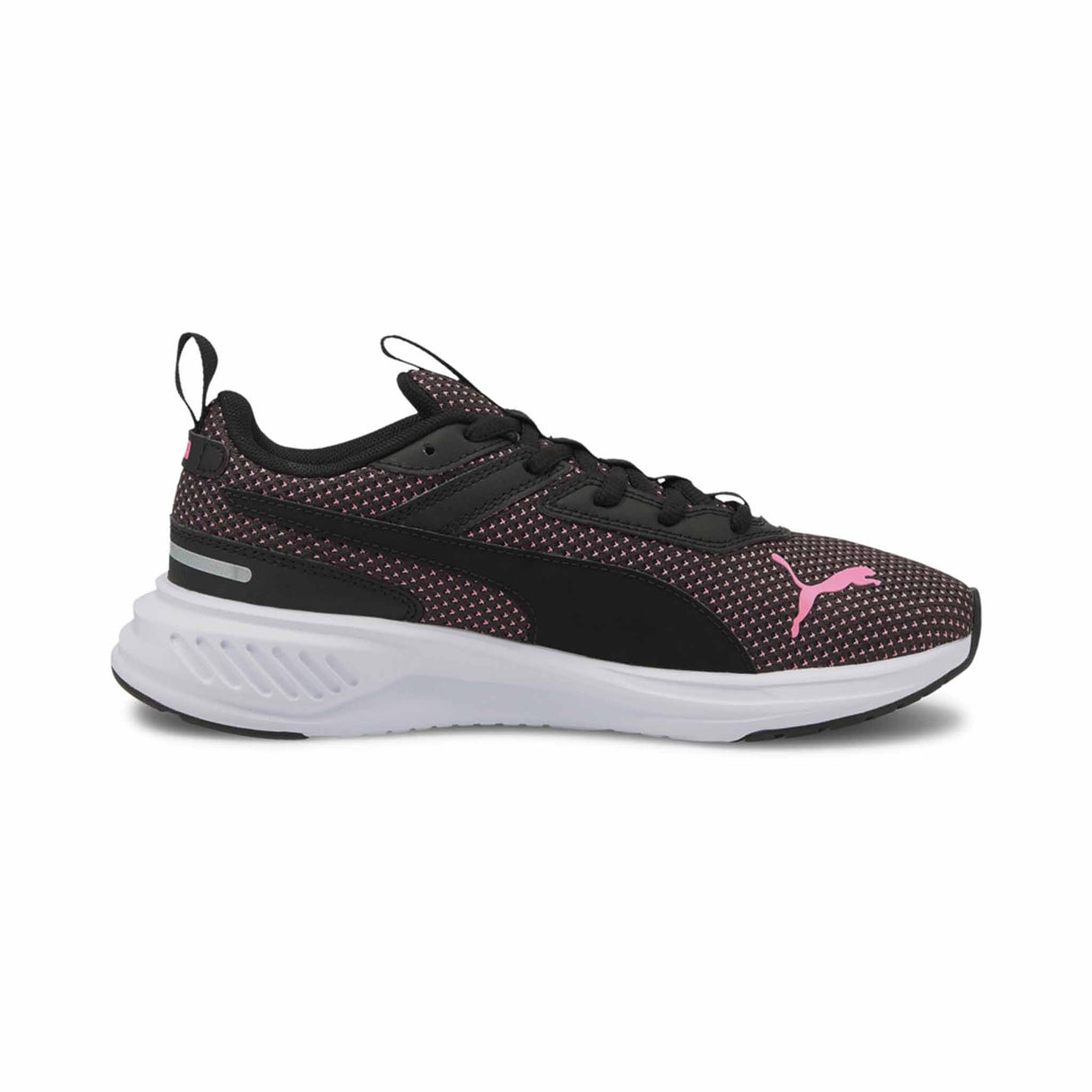 Puma Scorch Runner JR noir rose Chaussures de course à pied pour enfant côté