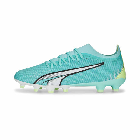 Puma Ultra Match FG/AG chaussures de soccer a crampons - Electric Peppermint / Puma White / Fast Yellow