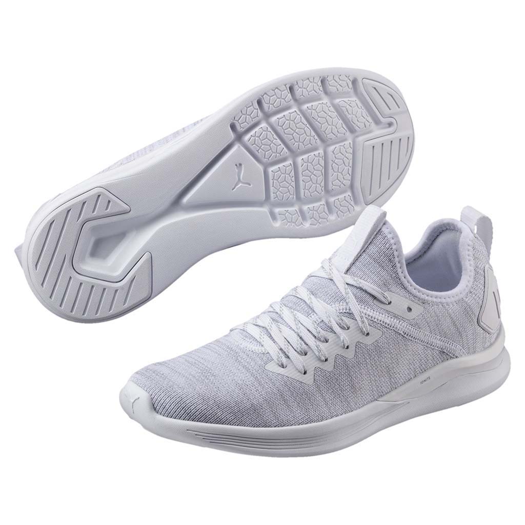 Puma Ignite Flash Evoknit chaussure d'entrainement femme blanc paire