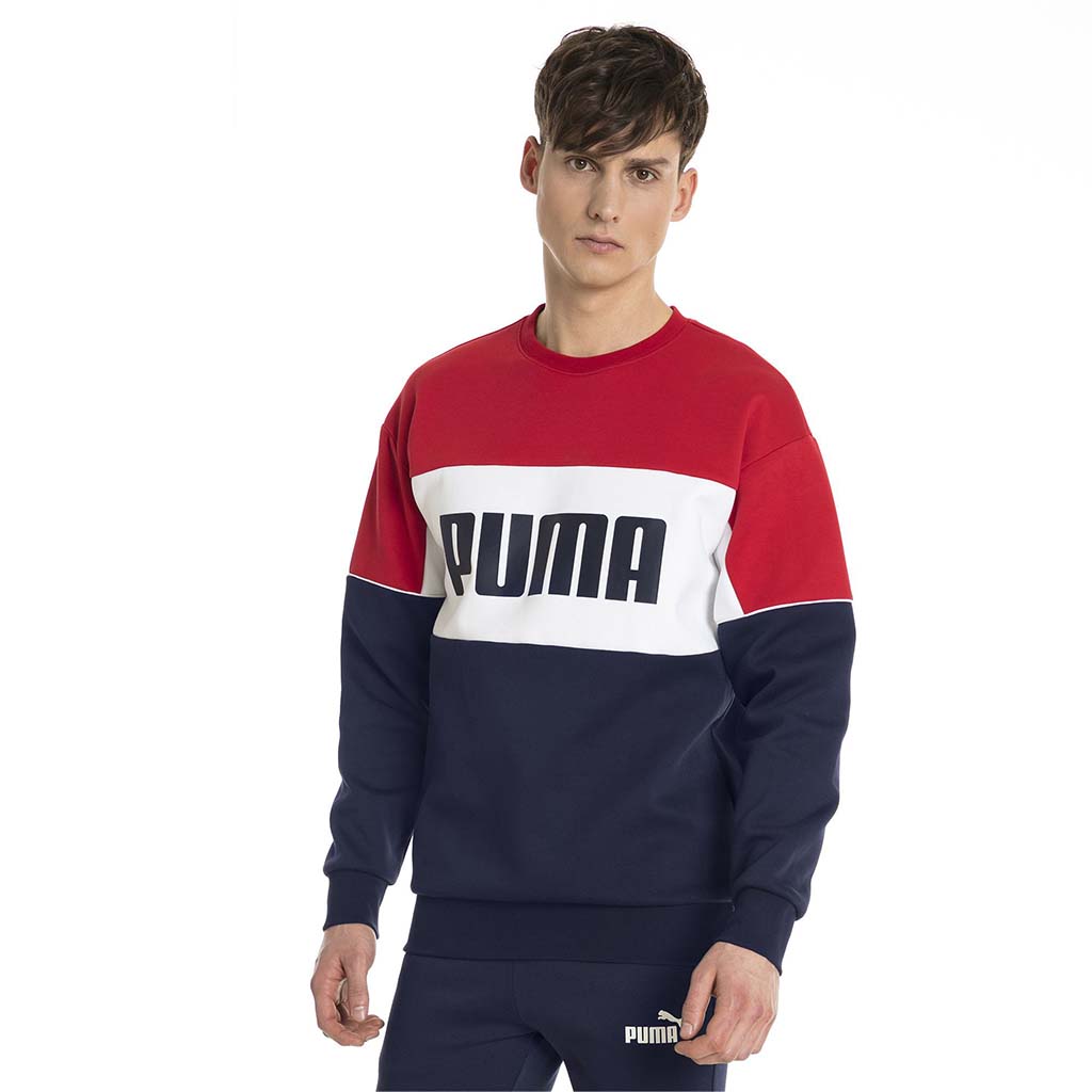 Puma Chandail en molleton Puma Retro Crew Neck pour homme