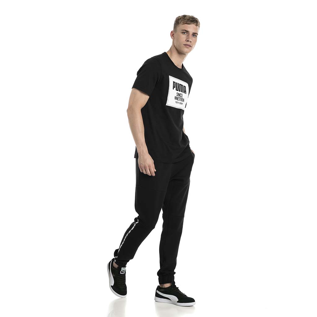T-shirt manches courtes Puma Rebel Block Basic noir pour homme lv2