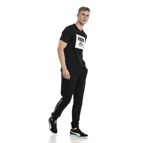 T-shirt manches courtes Puma Rebel Block Basic noir pour homme lv2
