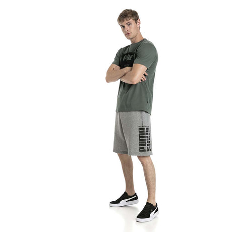 T-shirt manches courtes Puma Rebel Block Basic vert pour homme lv1