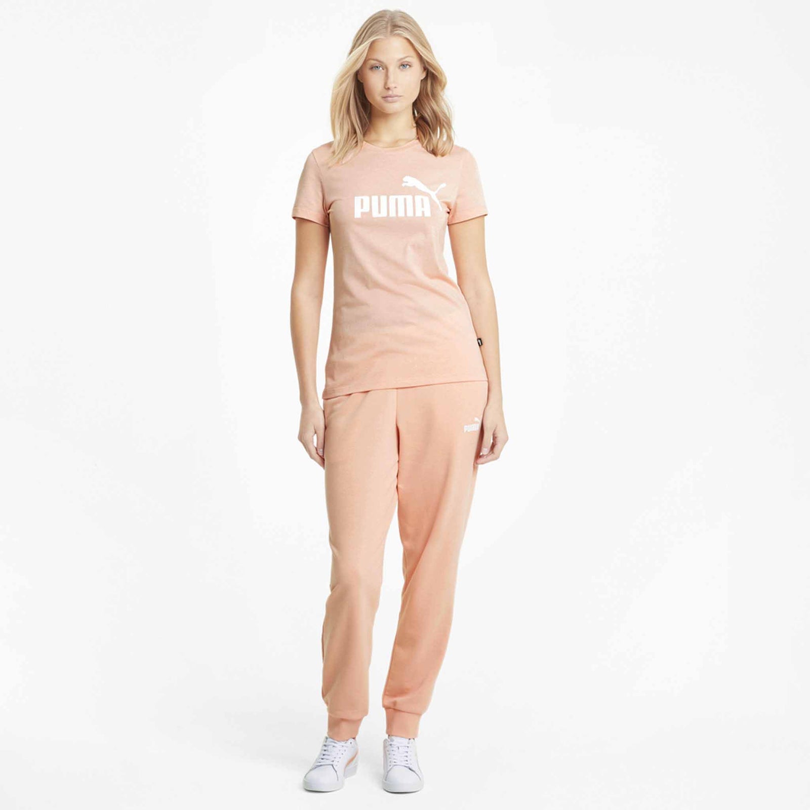 Puma T-shirt Puma Essential chiné a manches courtes pour femme
