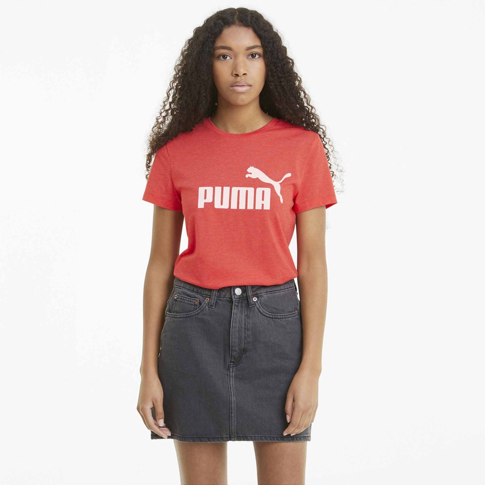 Puma T-shirt Puma Essential chiné a manches courtes pour femme