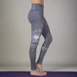 Legging de yoga Rose Buddha Hamsa Chanceux yoga leggings