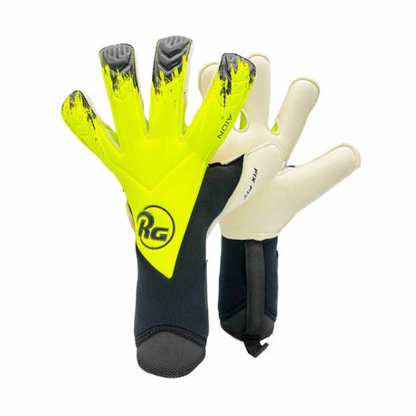 RG Goalkeeper gloves Aion gants de gardien de but de soccer - Jaune / Noir