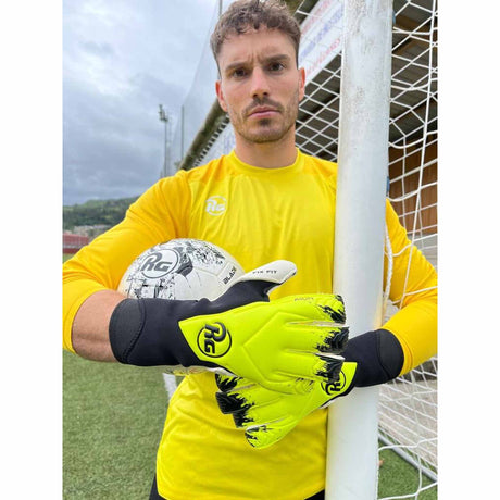 RG Goalkeeper gloves Aion gants de gardien de but de soccer - Jaune / Noir