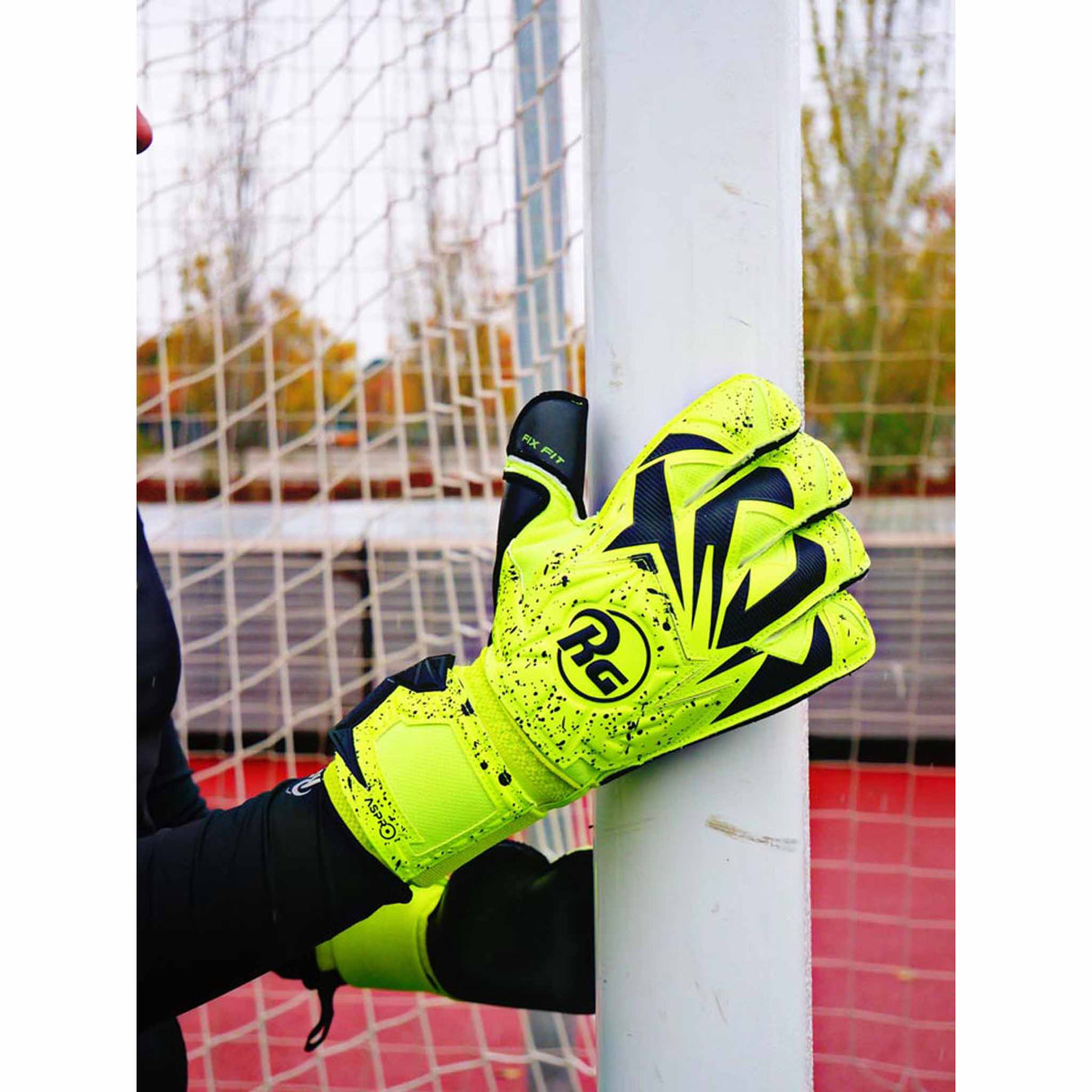 RG Goalkeeper gloves RG Aspro Fluo gants de gardien de but de soccer