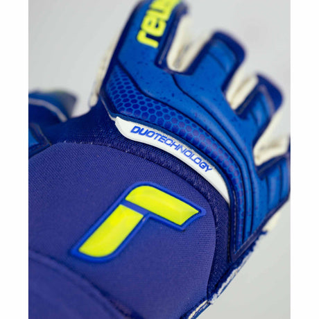 Reusch Attrakt Duo gants de gardien de soccer - Bleu / Vert