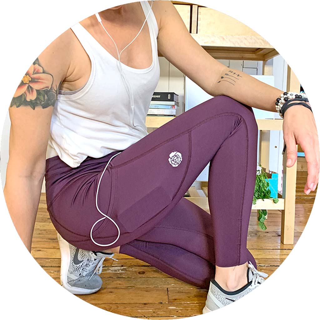 Rose Buddha Rose Buddha leggings taille-haute de course a pied